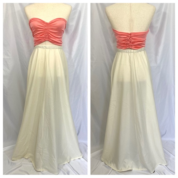 Vintage Dresses & Skirts - Vintage 70’s Handmade Off White High Waisted Maxi Skirt Medium Large